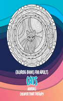 Coloring Books for Adults Cheaper than Therapy - Animals - Cats