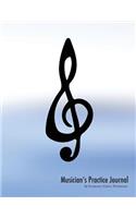 Musician's Practice Journal (treble clef edition)