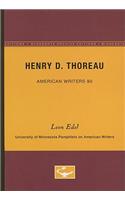 Henry D. Thoreau - American Writers 90