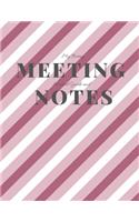 My Boring Meeting Survival Guide and Notes: 8.5x11 Meeting Notebook and Puzzle Book