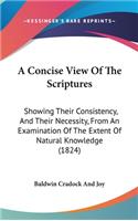 A Concise View Of The Scriptures: Showing Their Consistency, And Their Necessity, From An Examination Of The Extent Of Natural Knowledge (1824)(English)