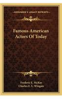 Famous American Actors of Today