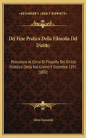 Del Fine Pratico Della Filosofia Del Diritto