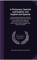 A Dictionary, Spanish and English, and English and Spanish