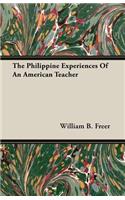 Philippine Experiences Of An American Teacher