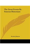 Great Events By Famous Historians