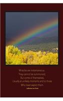 Miracles Are Instantaneous