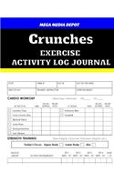 Crunches Exercise Activity Log Journal