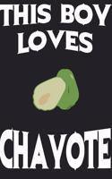 This Boy Loves CHAYOTE Notebook