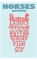 Horses Notepad