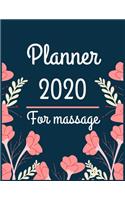 Planner 2020 for massage: Jan 1, 2020 to Dec 31, 2020: Weekly & Monthly Planner + Calendar Views (2020 Pretty Simple Planners)