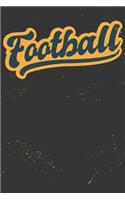 Football: Praph Paper 5x5 Flower Journal or Notebook (6x9 Inches) with 120 Pages