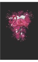 Flamingo Color Splash: Flamingos Notebook, Dotted Bullet (6" x 9" - 120 pages) Animal Themed Notebook for Daily Journal, Diary, and Gift