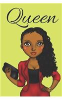 Queen: notebook/journal: for african american, black, and ebony women of color 6x9 120 pages