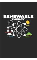 Renewable energy Solar Wind Bio: 6x9 Renewable Energyl - grid - squared paper - notebook - notes