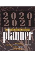 2020-2021 Monthly Planner: Blue Sky 8x10inch 2 Years Monthly Planner Calendar Schedule Organizer From January 1,2020 to December 31,2021 (24 Months Calendar Planner) With Holi