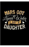 Mars Got Liquid Water I Got A Daughter: Funny Red Planet 2020 Planner - Weekly & Monthly Pocket Calendar - 6x9 Softcover Organizer - For Cosmology & Science Nerd Fans