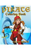 Pirate Coloring Book For Kids Ages 4-8
