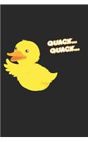 Quack... Quack...: Notebook A5 Size, 6x9 inches, 120 lined Pages, Children Child Toddler Kid Kids Duck Duckling