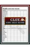 Clue Score Sheet Record