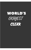 World's Okayest Clerk Notebook