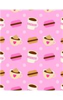 Macaron Notebook: Cute Dessert Journal Book Ruled Lined Page For Kids Teen Girl Women Lady Cooker Cooking Lover Chef Great For Writing Baker Bekery Diary Record Note (3 Macaron Notebook)