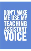 Teaching Assistant Notebook