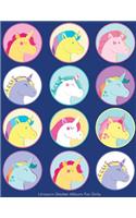 Unicorn Sticker Album For Girls