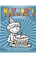 Nathan's Birthday Coloring Book Kids Personalized Books
