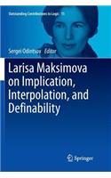 Larisa Maksimova on Implication, Interpolation, and Definability