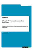 Lifestyle-TV-Formate im deutschen Fernsehen