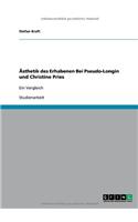 Ästhetik des Erhabenen Bei Pseudo-Longin und Christine Pries: Ein Vergleich