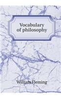 Vocabulary of Philosophy