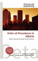 Order of Precedence in Alberta: (English)