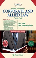 Students? Handbook on Corporate and Allied Law: Padhuka CA Final