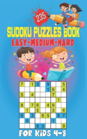 235 Sudoku Puzzles book Easy-Medium Hard For Kids 4-8