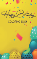 Happy Birthday Coloring Book