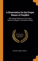 A Dissertation On the Proper Names of Panjâbîs