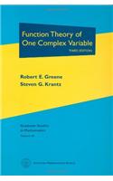 Function Theory of One Complex Variable