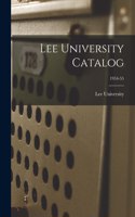 Lee University Catalog; 1954-55