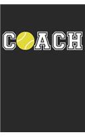 Tennis Coach Notebook - Coach Tennis Training Journal - Gift for Tennis Coach - Tennis Diary