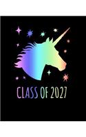 Class of 2027: College Ruled Line Paper Composition Notebook for College, School, Journaling, or Personal Use. A Back to School Must Have