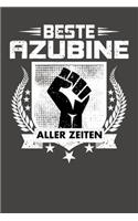 Beste Azubine aller Zeiten: Punktiertes Notizbuch mit 120 Seiten - 15x23cm