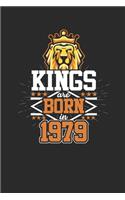 Kings Are Born In 1979: Graph Paper Notebook / Journal (6 X 9 - 5 Squares per inch - 120 Pages) - Birthday Gift Idea