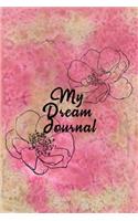 My Dream Journal: Beautiful Rose & Beige Gradient Cover, 6x9 Lined Diary