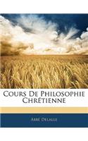 Cours De Philosophie Chrétienne