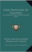 Some Principles of Teaching