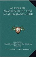 As Odes de Anacreonte de Teos Paraphraseadas (1804)