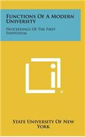 Functions of a Modern University