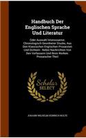 Handbuch Der Englischen Sprache Und Literatur